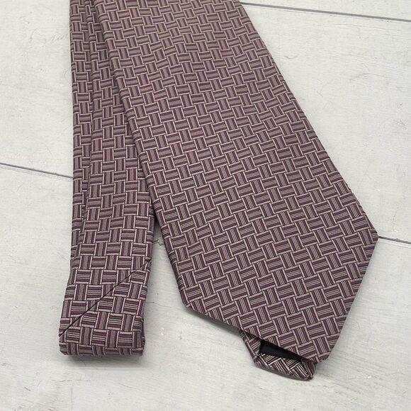 Brooks Brothers‎ Ties For Mens Wide Violet Gray Geometric Wide Golden Fleece USA - Picture 1 of 8